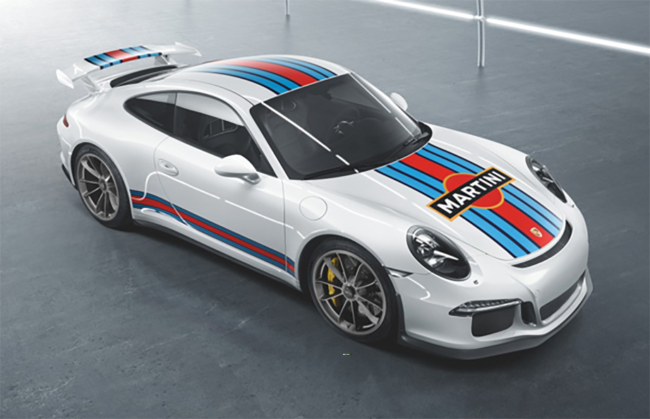Porsche 911 Racing Stripes