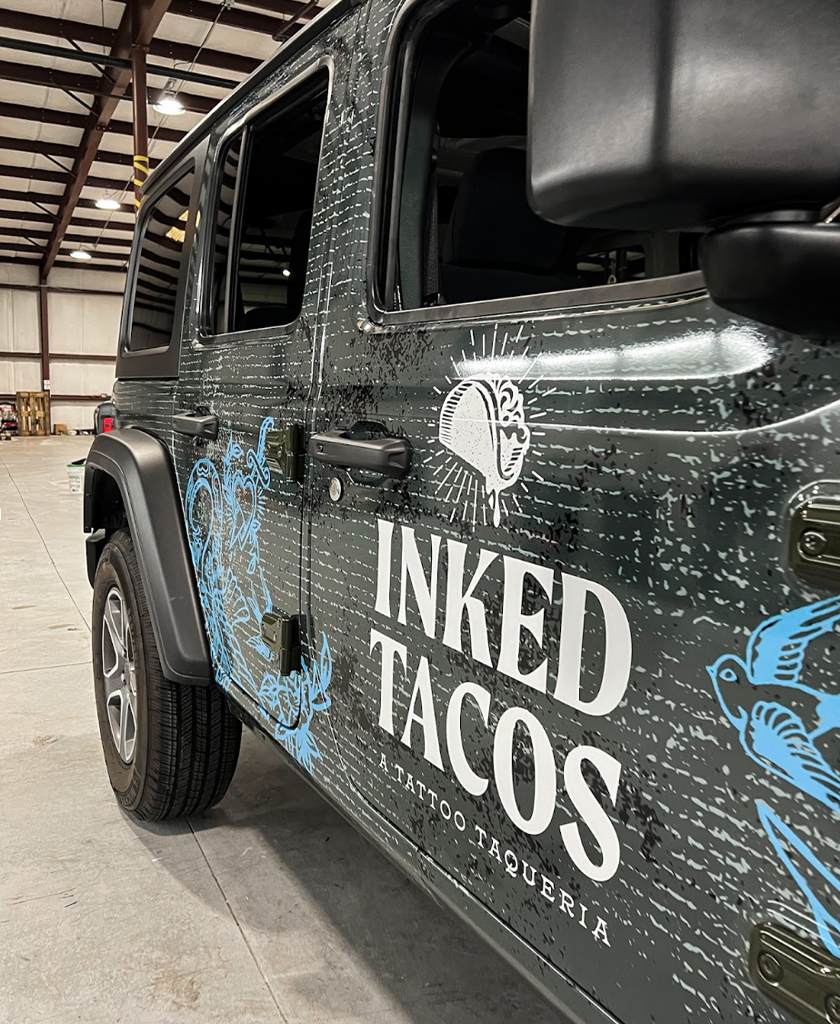Inked Tacos Jeep Wrangler Custom Commercial Wrap