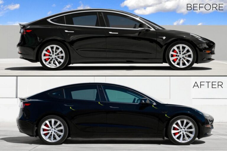 Example of a Chrome Delete Service. Before and After